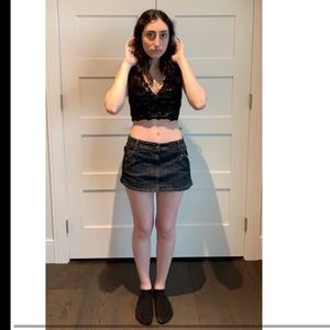 ⛓🖤Y2K HOTTIE DENIM MINI SKIRT🖤⛓